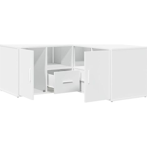 Maison Exclusive - Mobile Angolare Bianco 160x40x45 cm in Truciolato