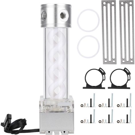 Serbatoio della pompa di raffreddamento ad acqua, anodo in alluminio, prevalenza di 4 metri, accessori per computer PUBFS6MB24 (argento) (1/5)