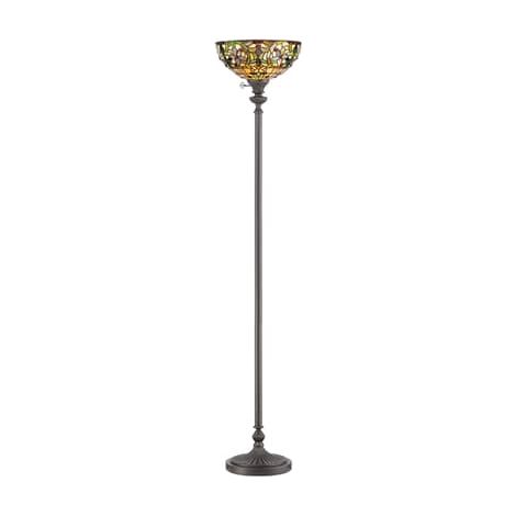 [NEUWERTIG] Quoizel Deckenfluter Kami Stehlampe Stehleuchte Lampe Schirm Im Tiffany Design   B-Ware