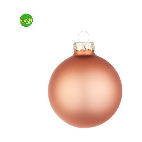 Sfera natalizia Bizzotto in vetro argilla opaco ø8 cm