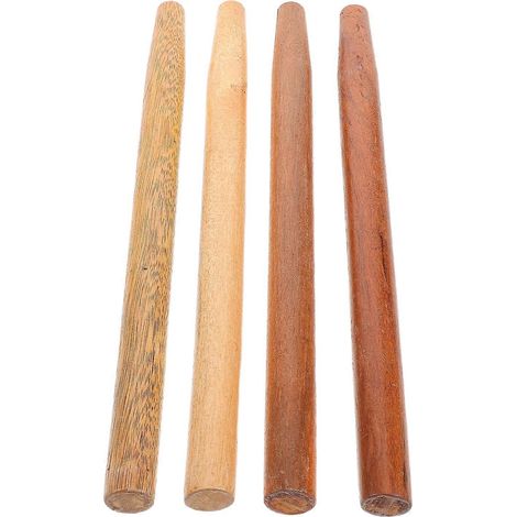 Manche ergonomique en bois pour houes, manche long, pour l'agriculture, le jardinage et la construction (lot de 4) (1/5)