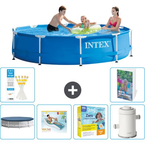 Intex Piscina con struttura Rotonda - 305x76 cm - 7-pezzi S135 (1/5)