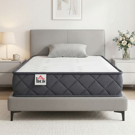 Matelas simple 90x190 cm, 20 cm d'épaisseur en mousse à mémoire de forme, dureté intermédiaire, label Oeko-Tex