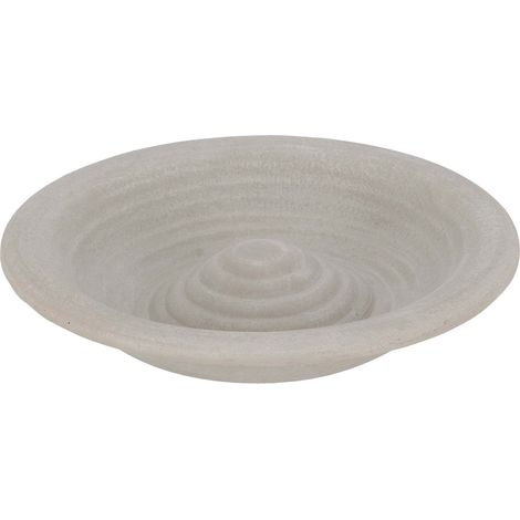 Ac-Deco – Baignoire abreuvoir en céramique pour oiseaux – Partie médiane surélevée – Avec marches pour accès facile – Pour jardins et espaces extérieurs
