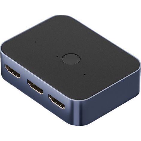 HDMI switcher with 3 inputs and 1 output, supports 8K 60Hz and is compatible with UHD, HDR and 3D. (1/4)