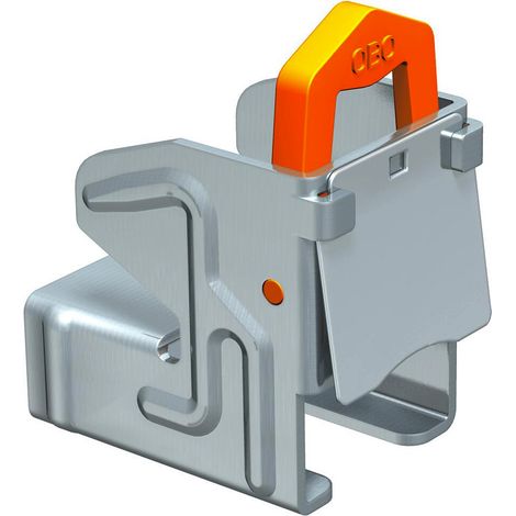 OBO Bettermann Staffa per trave con molla di bloccaggio 5-11mm Acciaio lamellare di zinco, 1408011