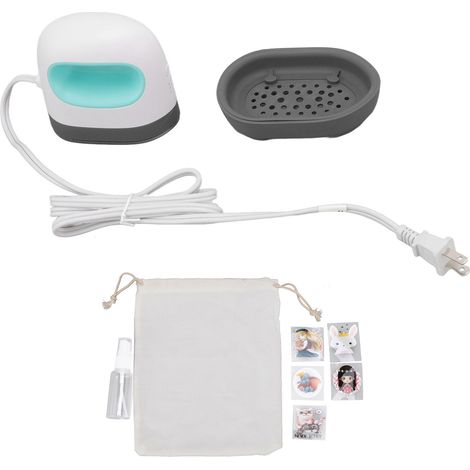 Presse à chaleur portable mini pour projets vinyl HTV, t-shirts, chaussures et casquettes - 110V prise US, vert (1/5)