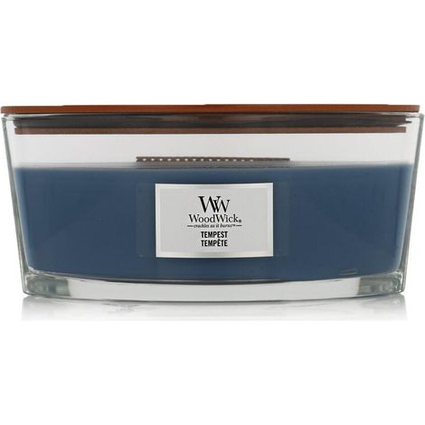 Woodwick Ellipse Duftkerze schwarzes Glas 40h