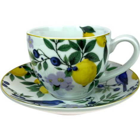 Taza y platillo de porcelana Capri de 300 ml Bogucice (1/5)