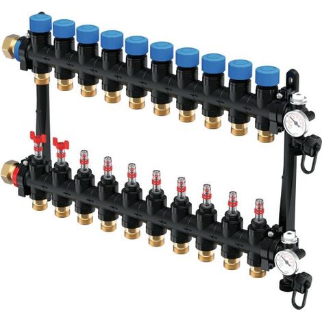 Vario M Verteiler mit Durchflußmesser FM 10X G3/4 Euro