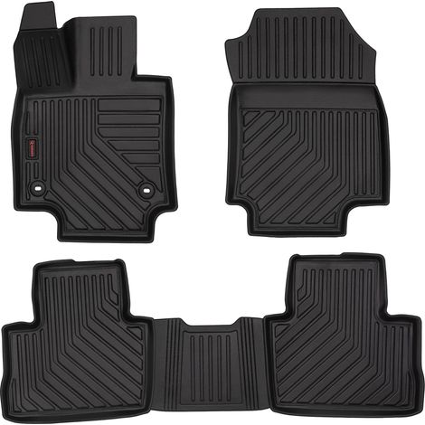 Alfombrillas de goma 3D para coche: Toyota RAV4 V (SUV, 2019-) - borde de 5 cm