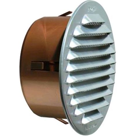 Griglie Aerazione Alu Con Rete Imbocco Pvc Dia.Mm.150 Cf.3Pz