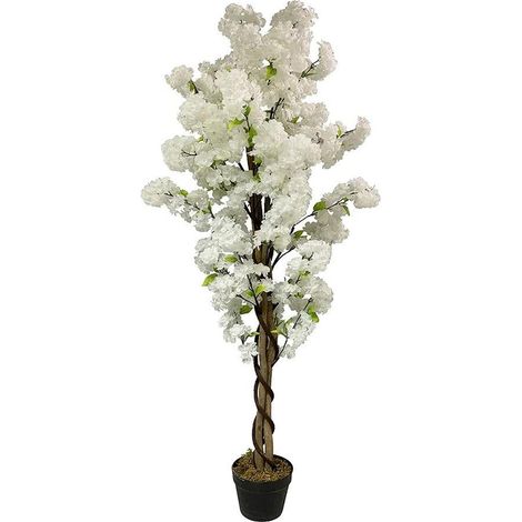 150cm Artificial White Blossom Tree