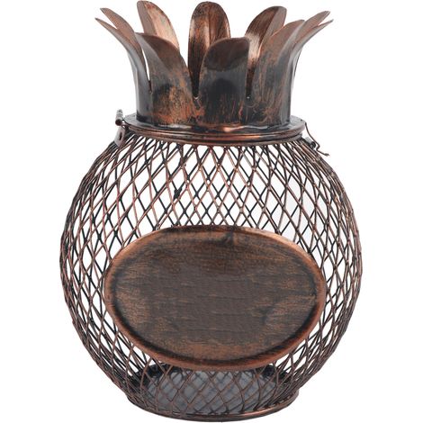 Boîte de Rangement pour Bouchons de Vin en Forme d'Ananas en Fer - Décoration de Bar à Domicile (1/5)