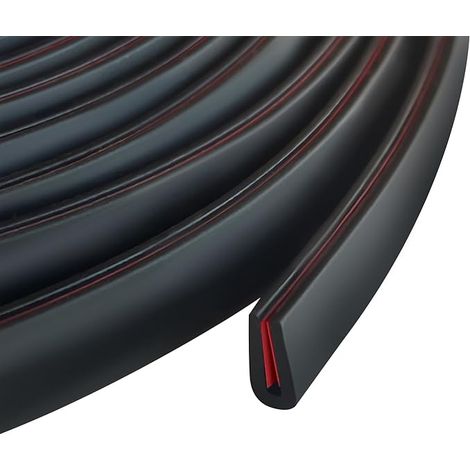 Bordure de bord en caoutchouc de 1 mm bande adhésive flexible en U protection pour bords tranchants tôle et portes de voiture automatique (1/5)