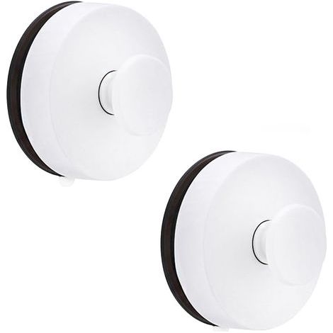 Ganchos con ventosa para baño, 2 piezas, ganchos con ventosa, gancho para toallas con ventosa, gancho impermeable con ventosa para baño, gancho con ventosa para baño y cocina (1/5)
