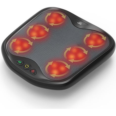 2 en 1 Masseur de Pieds Shiatsu avec Chaleur, nœuds de Massage Flexibles pour Toutes Les Tailles de Pieds, Chauffe-Pieds, Appareil de Massage Pieds électrique soulageant Les douleurs (1/3)