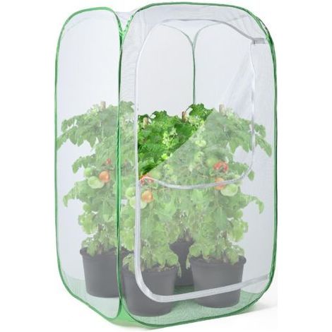 Recinto esterno in rete da 91 cm, protezione contro parassiti, uccelli e animali nocivi per frutta, verdura, fiori ed erbe, gabbia richiudibile 61 x 61 x 91 cm (1/5)