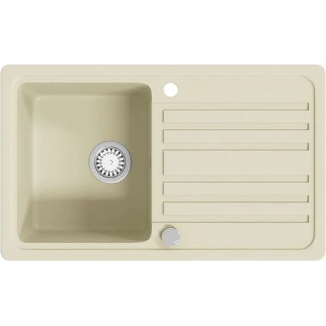 Évier de cuisine en granit, une cuve, beige (1/5)