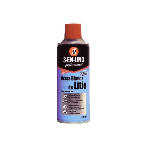 FPLUS grasa litio blanca 3 en 1 spray 250 ml. , Lubricante de larga duración resistente a altas temperaturas y ambientes húmedos. Secado rápido, no gotea.

Comprar Grasa blanca lit