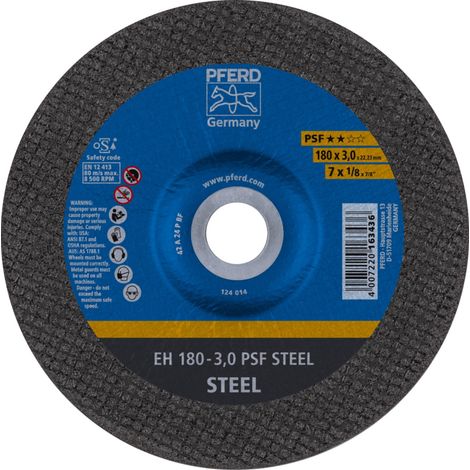 PFERD TOOLS Trennscheibe EH 180x3,0x22,23 mm gekröpft Universallinie PSF STEEL für Stahl 25 Stk (1/5)