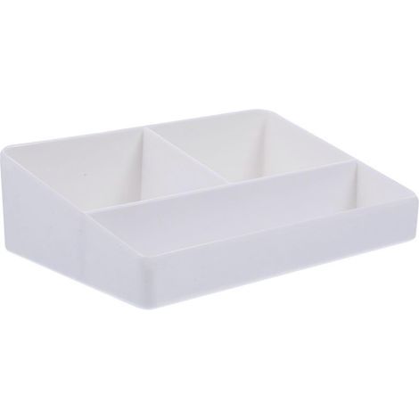 Boîte de rangement pour sachets de thé de bureau, porte-café, porte-sachets de sucre pour restaurant-15.20X10.20X4.50CM-White (1/3)
