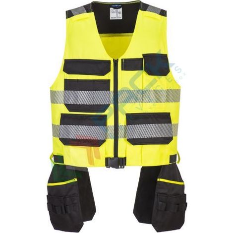 Gilet da lavoro Pw3 Classe 1 Colore: Giallo/nero Taglia XXXL - Portwest (1/2)