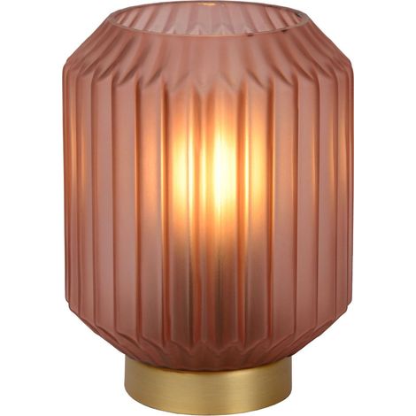 Lucide SUENO - Tischlampe - Ø 13 cm - 1xE14 - Rosa (1/3)