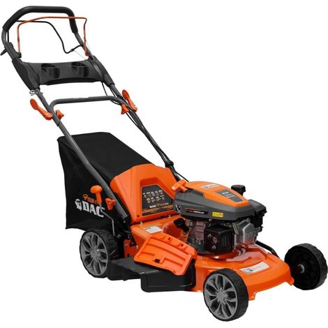 RURIS Tondeuse à Gazon Thermique DAC 120XR Autotractée - Moteur 4 Temps 161cc 4 CV, Largeur 460 mm, 4 Fonctions (Mulching, Collecte, Éjection Arrière et Latérale), Bac 55L (1/5)