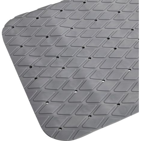 Tapis de bain antidérapant Gris Foncé 70x35 cm (1/3)