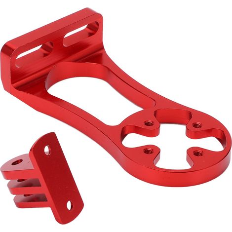 Fahrradcomputerhalterung für Action-Kamera, Lenkerhalterung vorne, Teleskop-Sattelstützen für Outdoor-Radtouren (rot) (1/5)