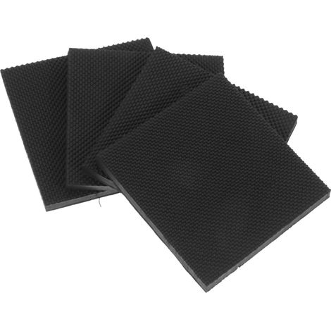 Embouts de talon rechange noirs 60 mm, 2 paires en caoutchouc (1/5)