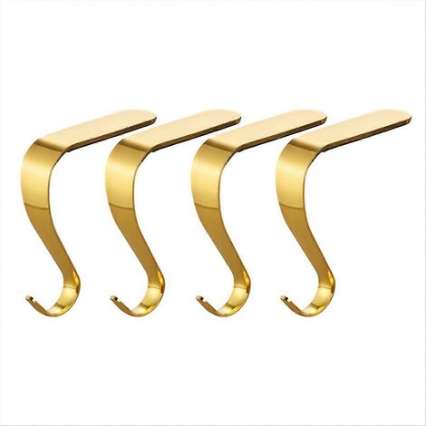 Weihnachtsstrumpfhalter, Kaminhaken (gold) (1/5)