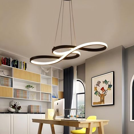 Suspension LED NASSAU en fer noir (1/5)