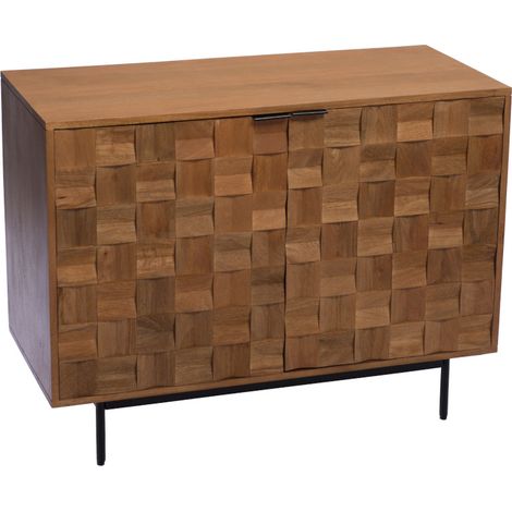 Amadeus - Buffet 2 portes en manguier et métal L100 cm Arnold (1/4)