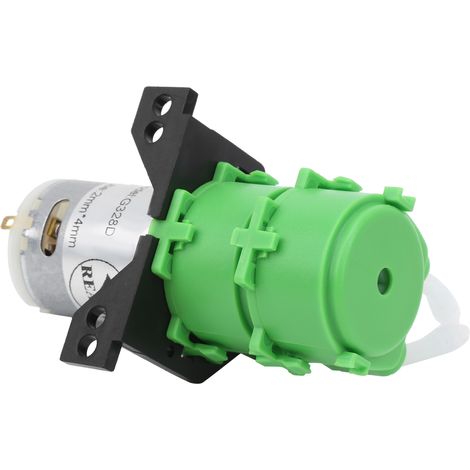 Pompe péristaltique à double tête pour mini-dosage d'eau pour liquides visqueux et non visqueux, tuyau 2x4 mm (DC12V) (1/5)