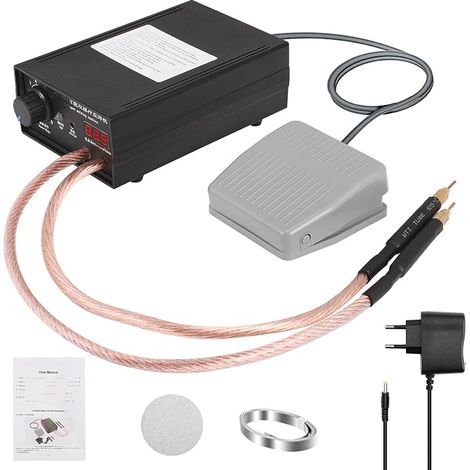 8000W Adjustable Spot Welder for Batteries 0.1-0.3mm Portable Spot Welder with Dual Pulse Output 1-9 Speeds Adjustable by Pedal for Battery Pack Making (1/5)
