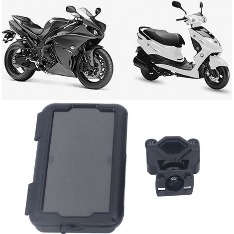 (Exclusivité Mexique) Étui étanche pour vélo, support de téléphone pour navigation GPS vélo/moto électrique, support de téléphone extérieur, rétroviseur (1/5)