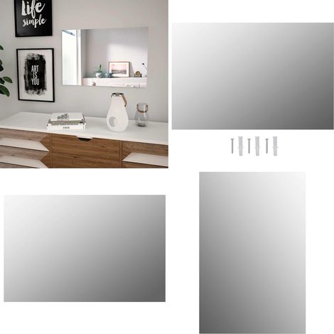 Wandspiegel 60 x 40 cm Rechteckig Glas - Spiegel - Wandspiegel - Badezimmerspiegel - Wohnzimmerspiegel - Rechteckiger Spiegel - Home & Living (1/5)