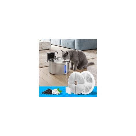 Ersatzfilter + 1 ABS-Filtergehäuse + 8 Schwamm-Wasserpumpen für Katzenbrunnen, gesunde und hygienische Filter für Haustierbrunnen (FN-W08/W08L) (1/5)