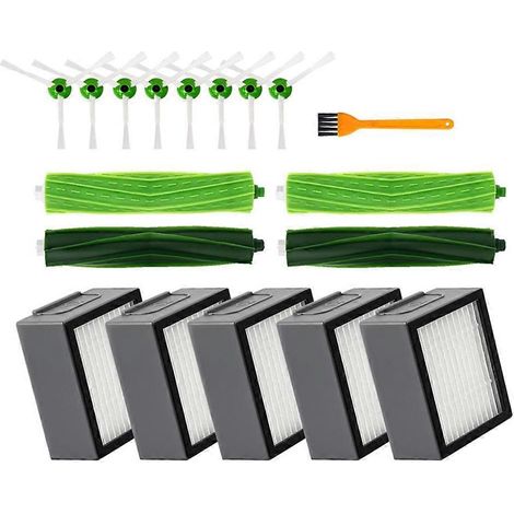 Pièces de rechange pour aspirateur iRobot Roomba I3 I3+ I4 I4+ I6 I6+ I7 I7+ I8 I8+ E5 E6 E7 : filtre de brosse principale/latérale() (1/4)