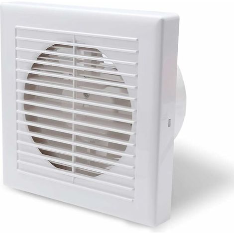 Ø 100 mm Abluftventilator, 10 cm Wand- oder Deckenabluftventilator für Badezimmer, Schlafzimmer, Keller, Küche