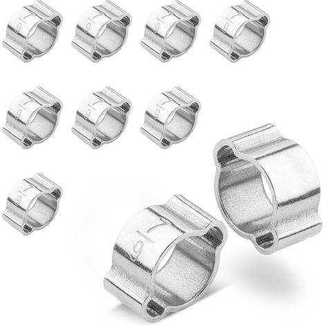 10 Pièces Collier de Serrage Double Oreille, Plage de Serrage Ø 79mm, O Clips pour Tuyau (1/5)