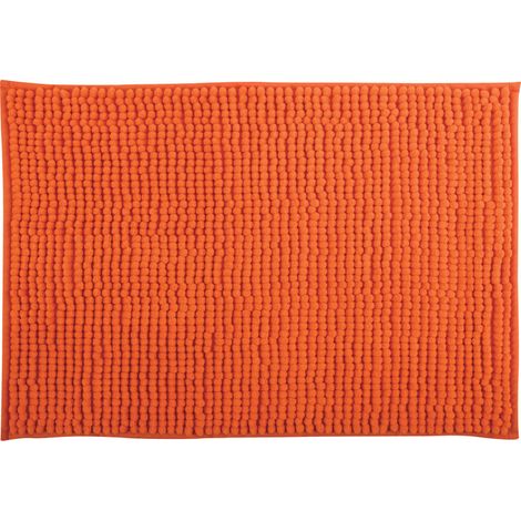 Tapis de bain Microfibre CHENILLE 60x90cm Orange MSV