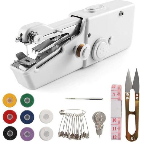 Mini machine à coudre - - Portable - Sans fil - Réparations rapides - Outil pratique (1/3)
