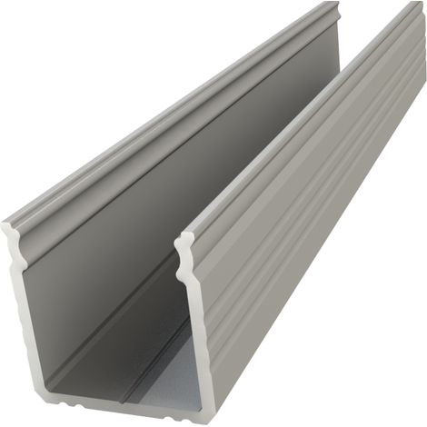 AL12-GLS3-AS-1000: Oberflächenprofil ALU anodisiert silber 16x16mm 1000mm OBERFLÄCHE anodisiert silber