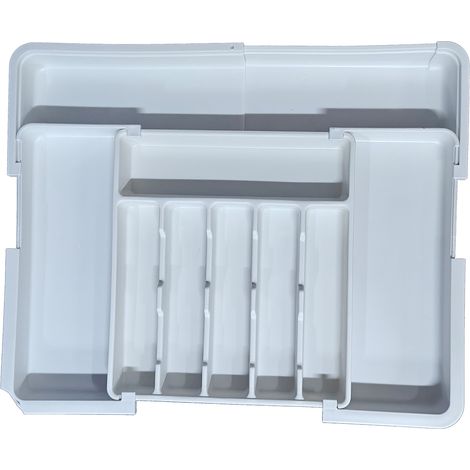Organisateur de couverts plateau à extensible cuisine tiroir pour cuillères et fourchettes (1/5)