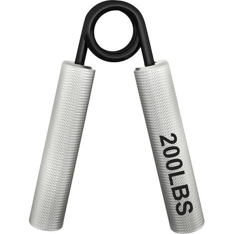 Handgriffstärker, einstellbare Widerstandsstufen, ergonomisches Design, Silber(200lbs) (1/2)
