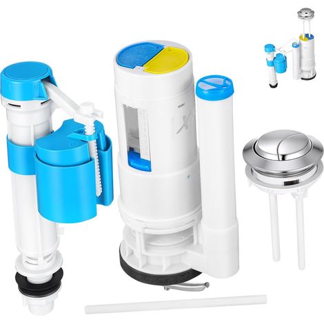 Kit de Réparation pour Toilettes Valve de Chasse Double, Abs (1/5)