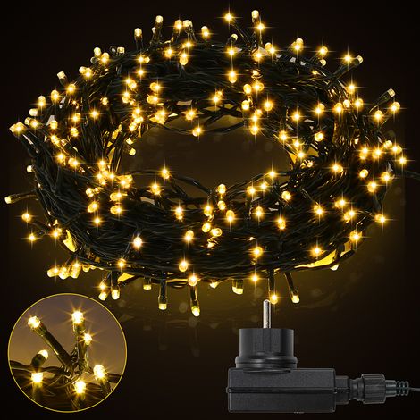 TolleTour Catena luminosa 30m 300LED 8 modalità luci per festa Natale matrimonio decorazione, bianco caldo (1/5)